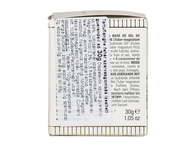 Tartuflanghe fehér szarvasgombás só (Tuber Magnatum Pico) 30g         