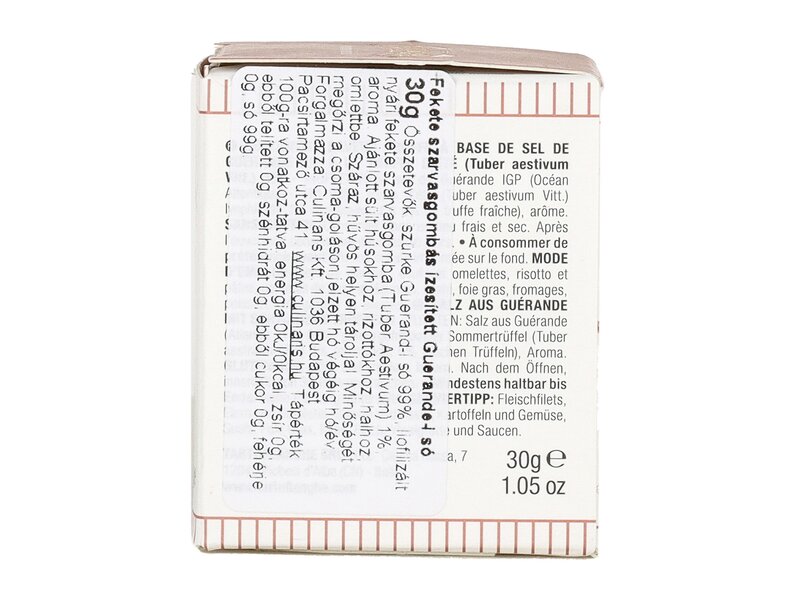 Tartuflanghe fekete szarvasgombás só (Tuber Aestivum Vitt.) 30g