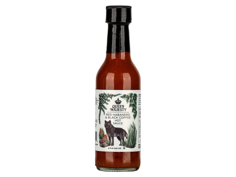 Queen Majesty Red Habanero & Black Coffee Hot Sauce 147ml