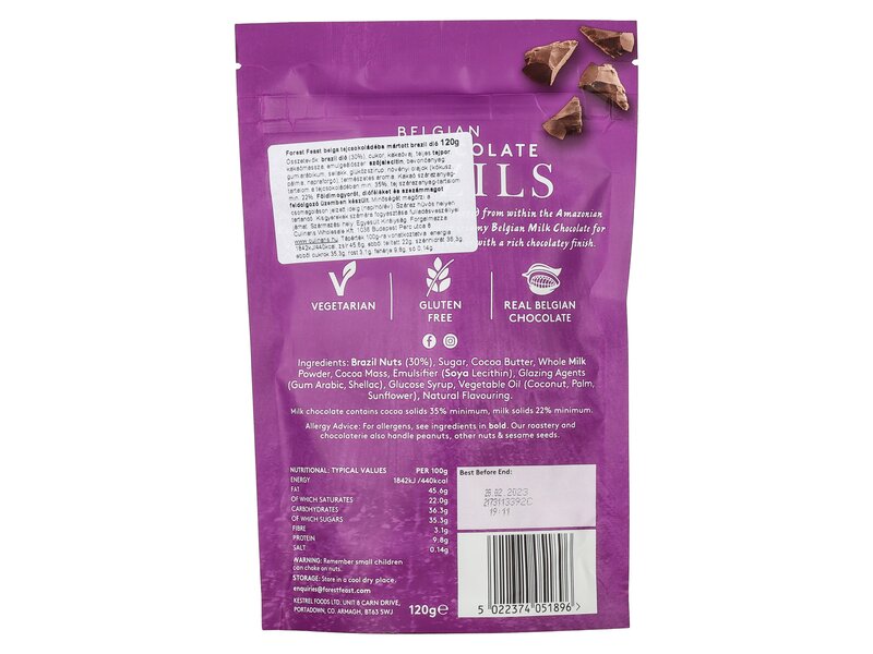 Forest Feast Brazil dió belga tejcsokoládé bevonattal 120g