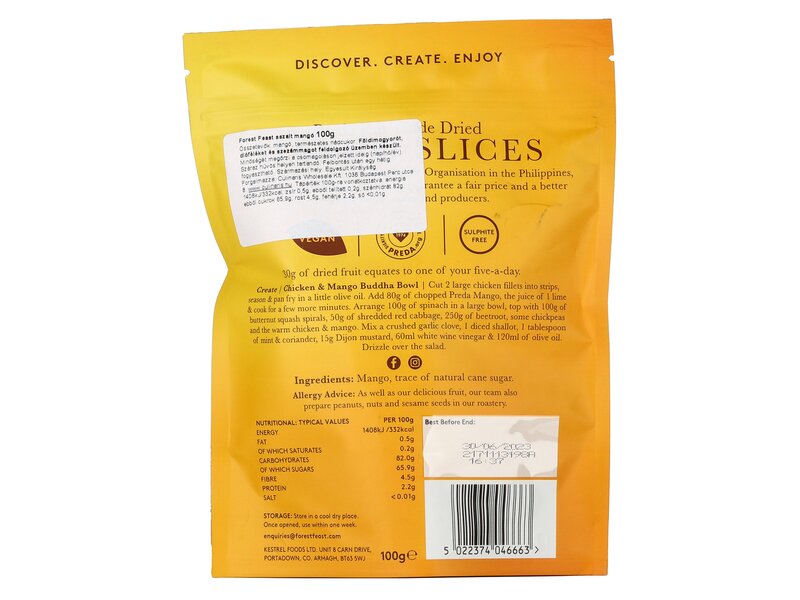 Forest Feast Aszalt mangó 100g