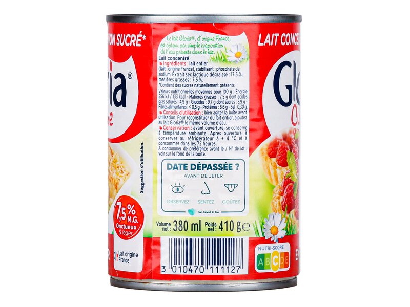 Gloria* natúr sűrített tej 410g