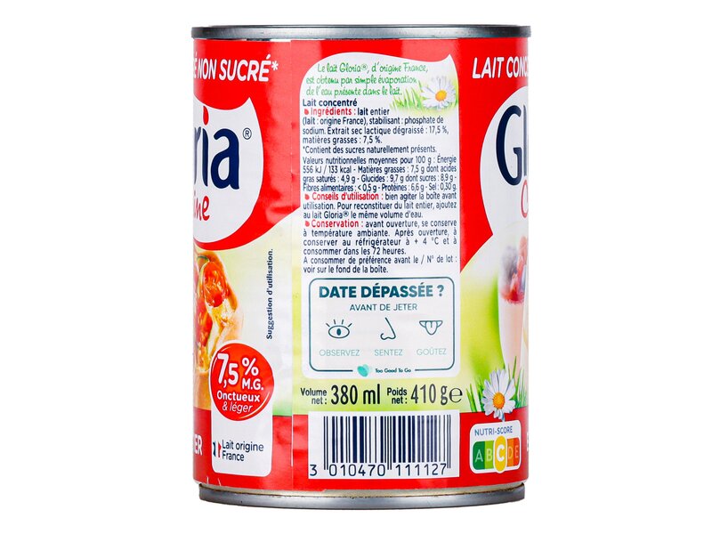 Gloria* natúr sűrített tej 410g