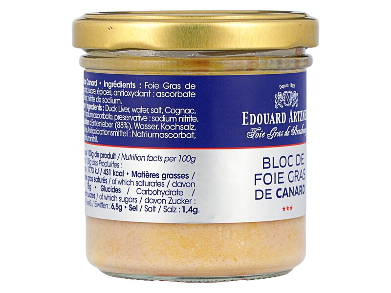 E.Artzner* bloc de foie gras canard 120g