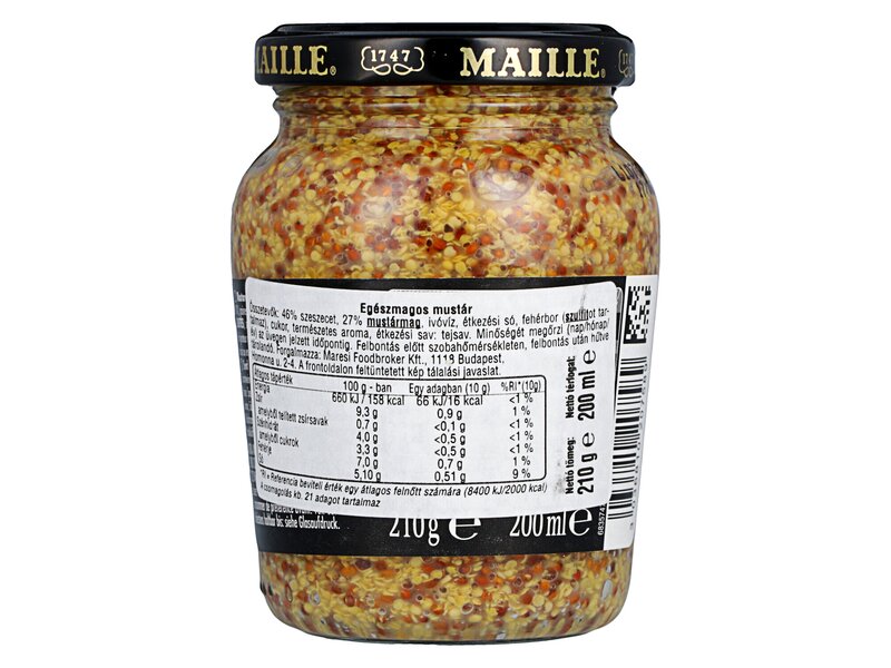 Maille egész magos dijoni mustár 200ml