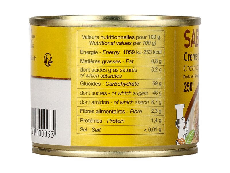 Sabaton Creme de marrons 250g