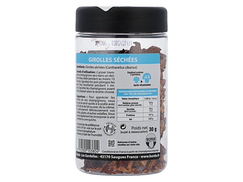 Borde Girolles séchées 30g