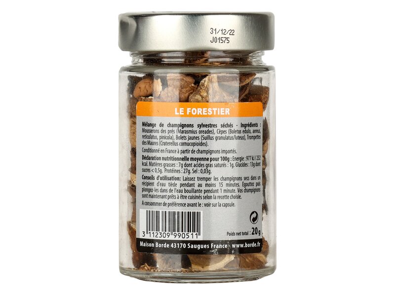 Borde szárított erdei gombák 20g