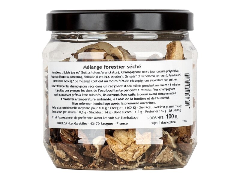 Borde szárított erdei gombakeverék 100g