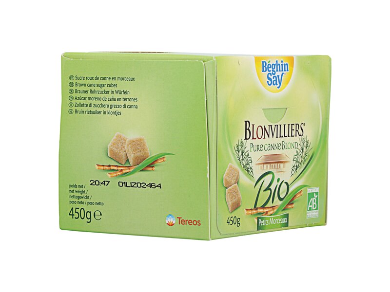 Béghin Say Bio Blonvilliers Pure Cane Blond Morceau 450g