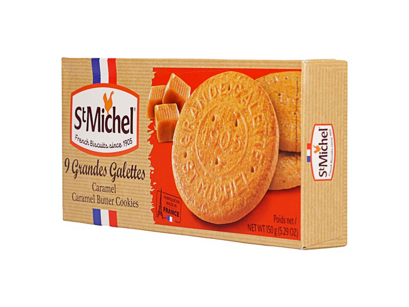 St Michel Grandes galettes Caramel butter biscuits  150g