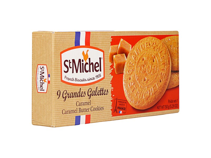 St Michel Grandes galettes Caramel butter biscuits  150g
