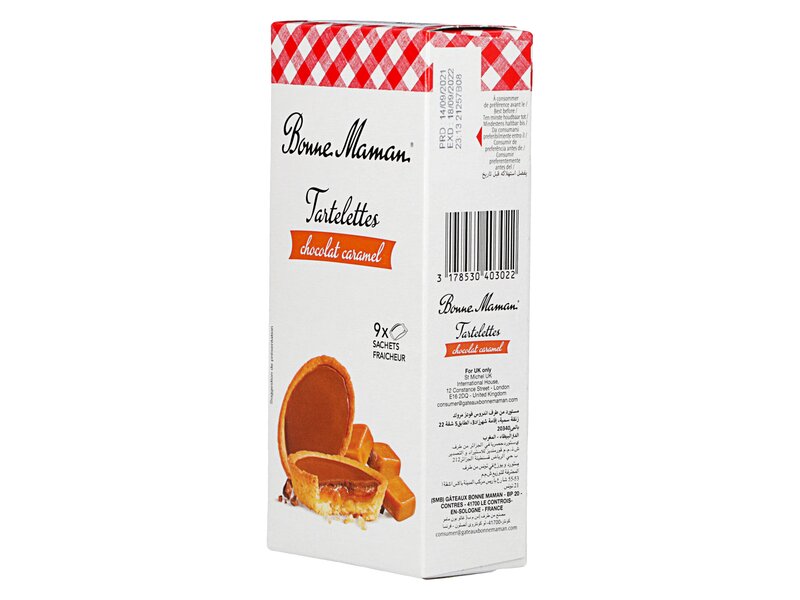 Bonne Maman Tartlets Chocolate & Caramel 135g