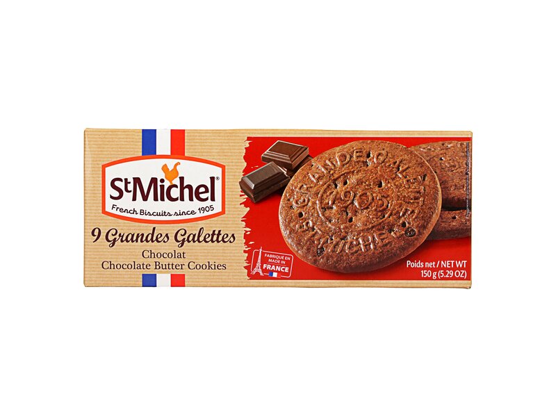 St Michel Grandes galettes Chocolate butter biscuits 150g