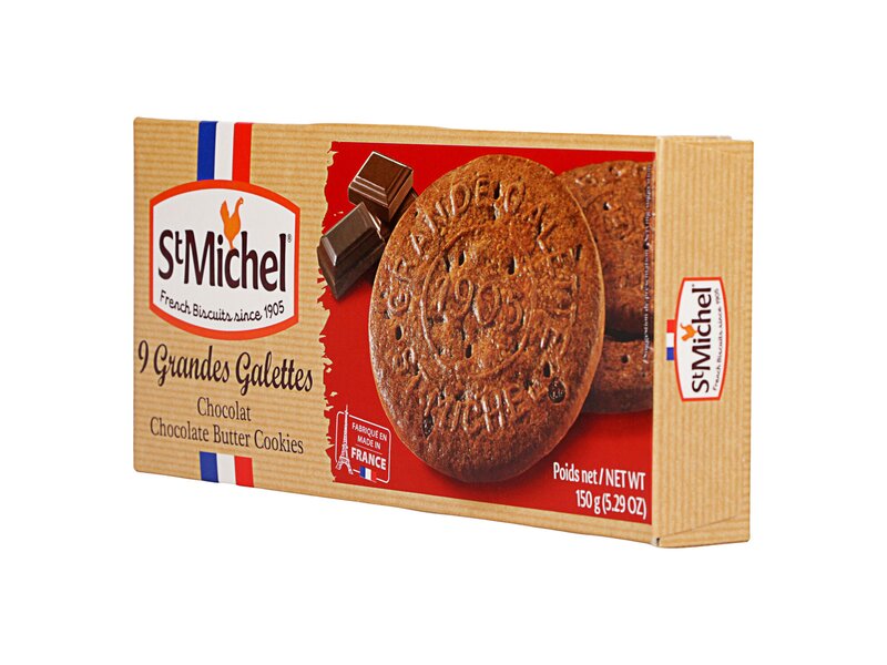 St Michel Grandes galettes Chocolate butter biscuits 150g
