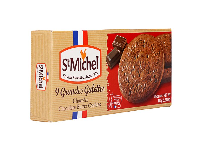St Michel Grandes galettes Chocolate butter biscuits 150g