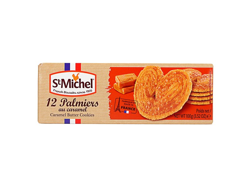 St Michel Palmiers 12 Caramel Butter Cookies 100g