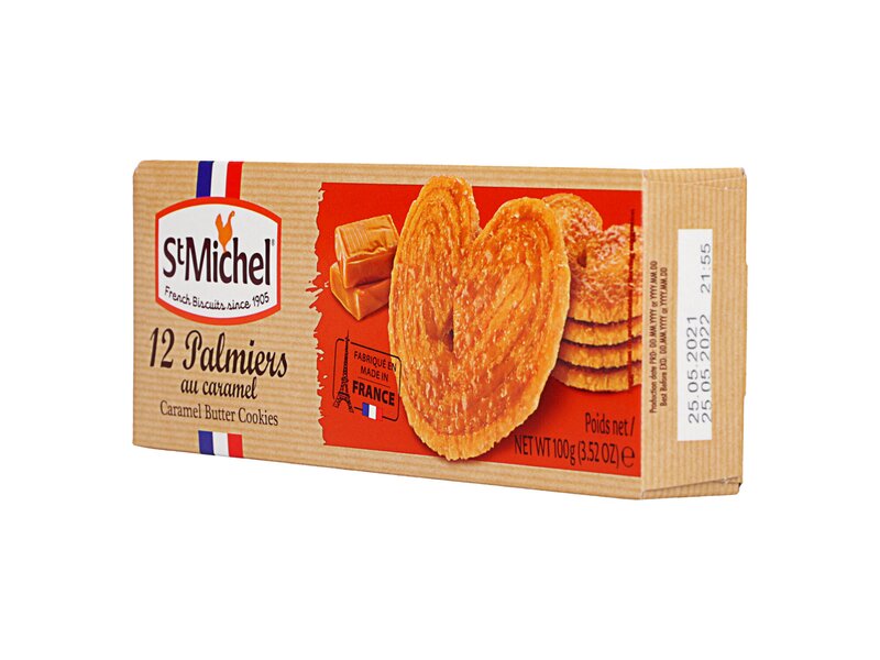 St Michel Palmiers 12 Caramel Butter Cookies 100g