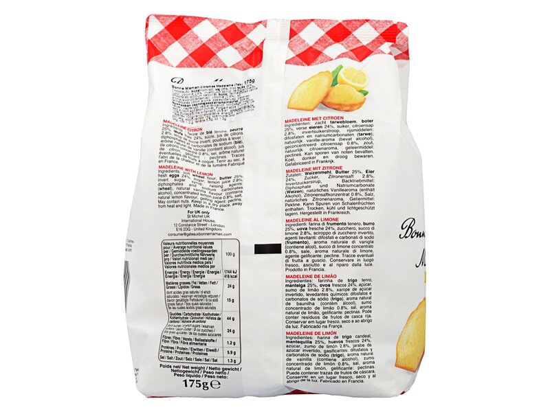 Bonne Maman Madeleine with Lemon 175g