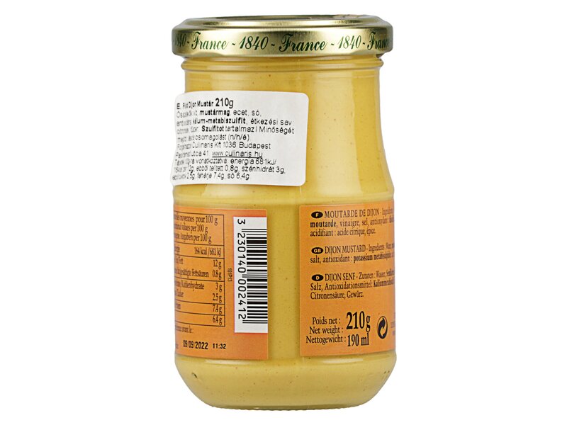 E.Fallot dijoni mustár 210g