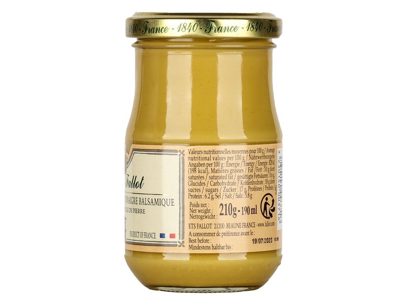 Edmond Fallot dijoni mustár mézes-balzsamecetes 210g