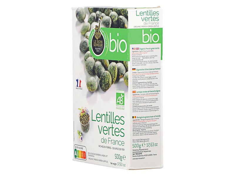 Le Bon Semeur BIO Lentilles vertes dobozos 500g