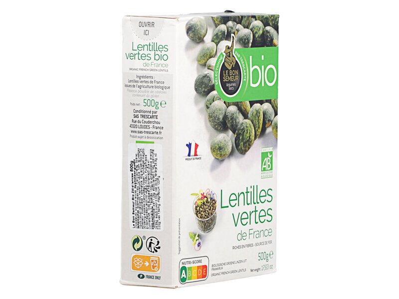 Le Bon Semeur BIO Lentilles vertes dobozos 500g