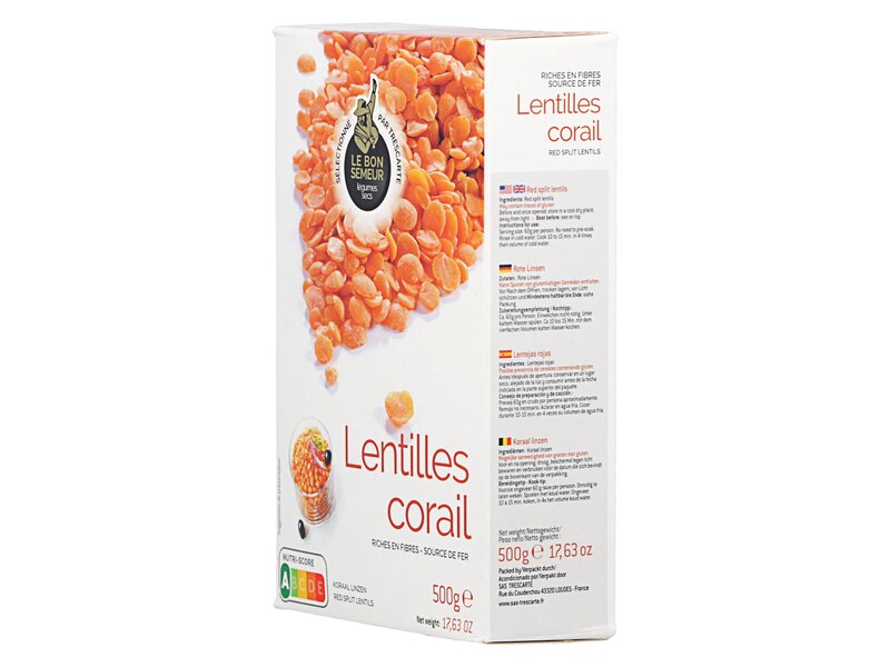 Le Bon Semeur Lentilles corail dobozos 500g