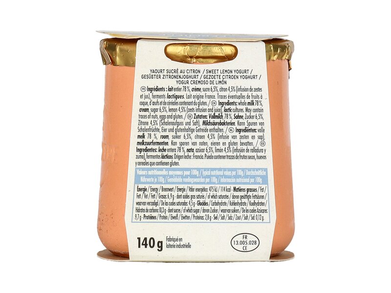 La Fermiere citromos joghurt 140g