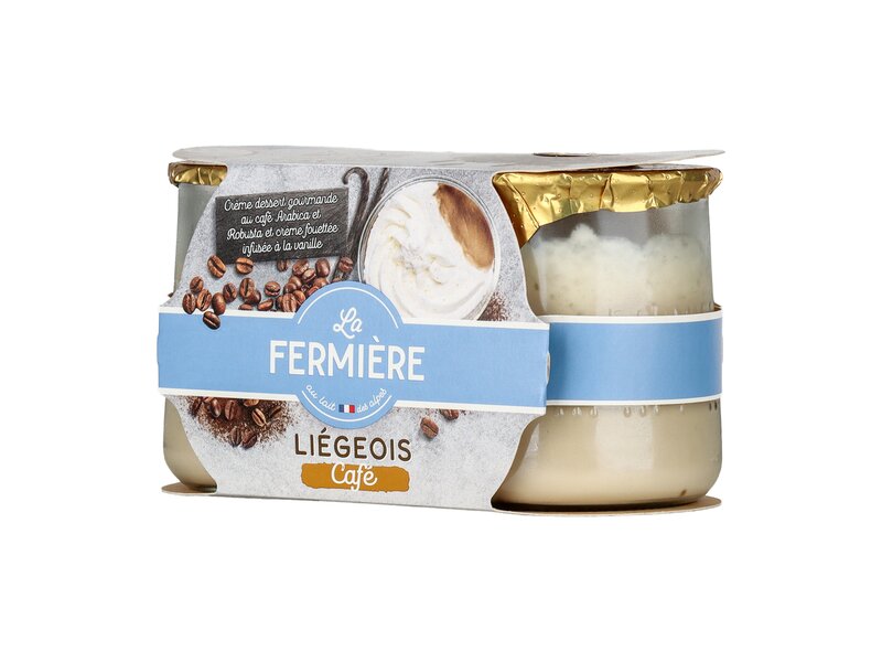 La Fermiére Liégeois Kávés tejdesszert 2x130g