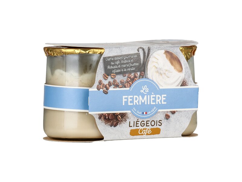 La Fermiére Liégeois Kávés tejdesszert 2x130g