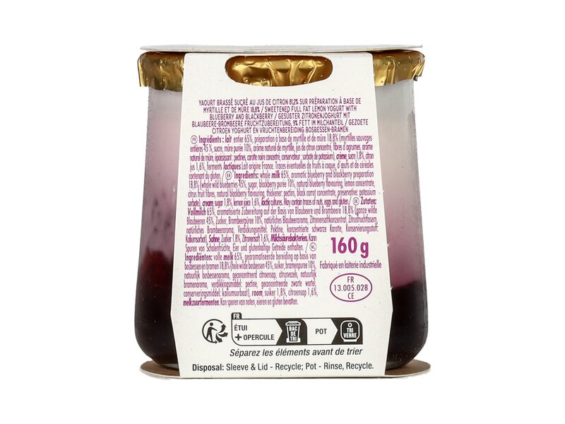 La Fermiére Szedres-kékáfonyás joghurt 160g