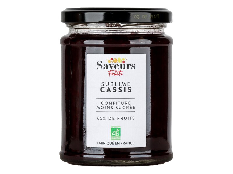 Saveurs Fruits Sublime Cassis Bio - feketeribizli lekvár 310g
