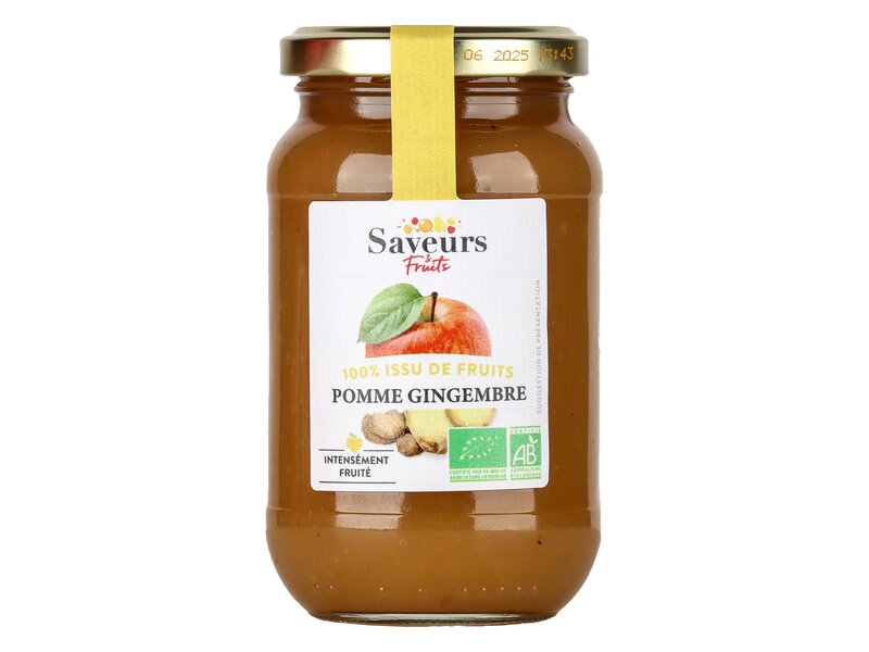 Saveurs Fruits Pomme Gingembre Bio - alma gyömbér lekvár 310g