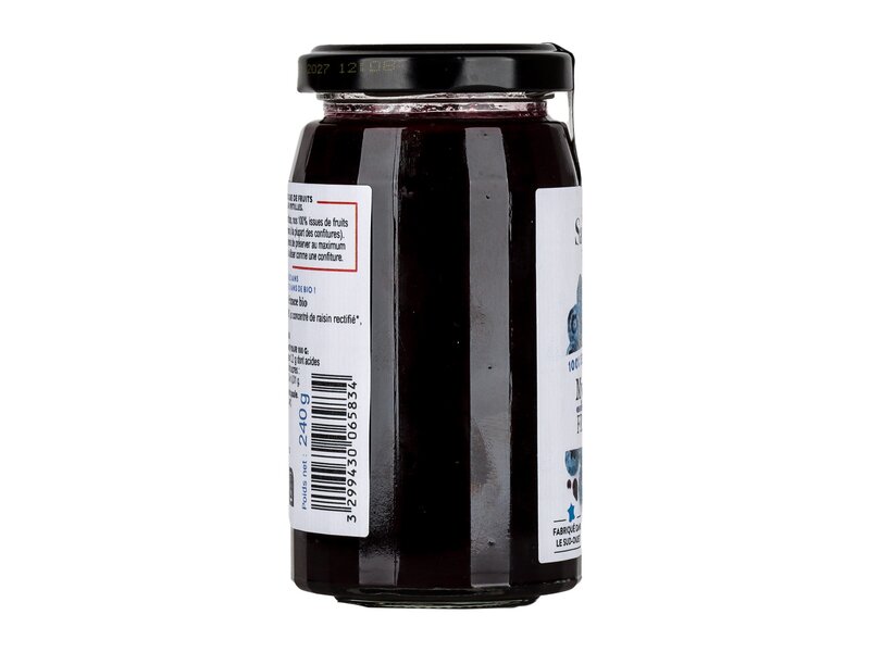 Saveurs Myrtille de France Bio - blueberry jam 240g