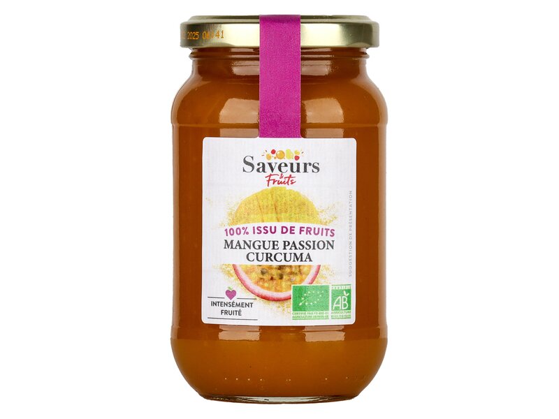 Saveurs Fruit Mangue Passion Curcuma Bio 310g
