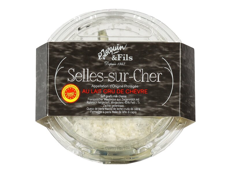 P. Jacquin Selles-sur-Cher faszénhamuskecskesajt 150g