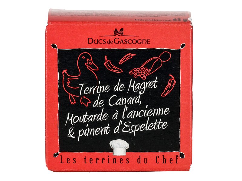 Ducs de Gascogne Duck breast terrine with whole-grain mustard and espelette pepper 65g