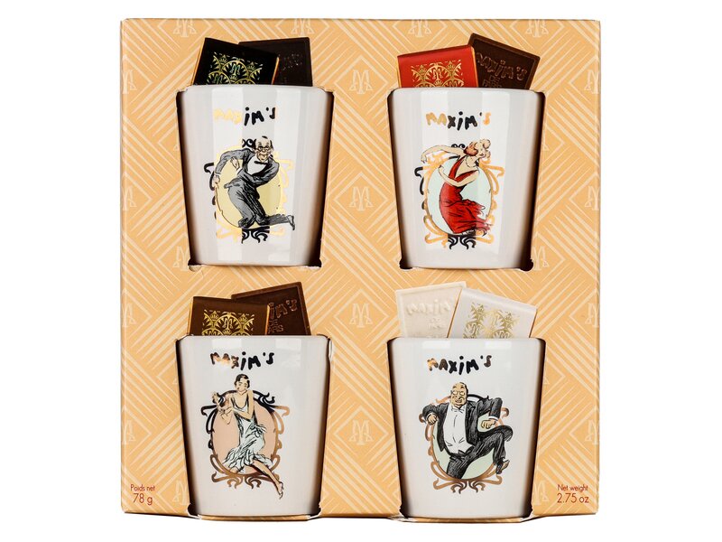 Maxim's 4 gourmet cups chocolate 78g