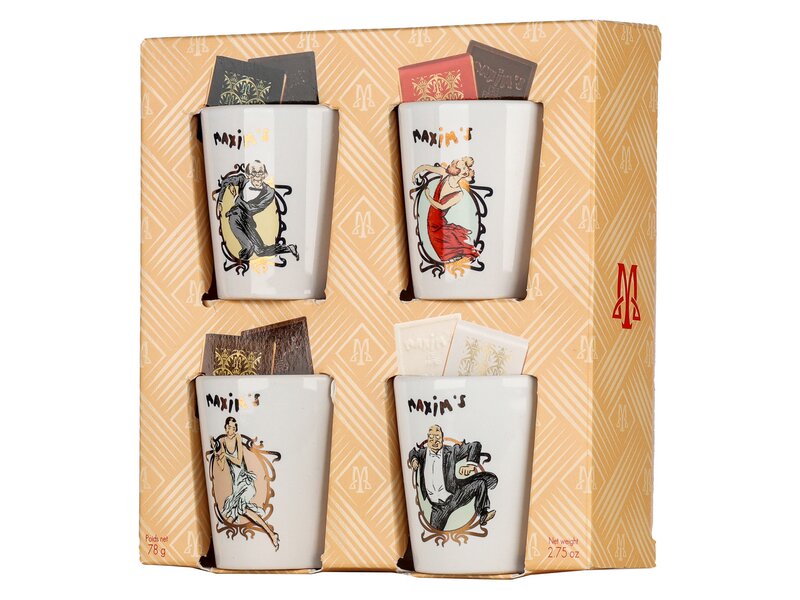 Maxim's 4 gourmet cups chocolate 78g