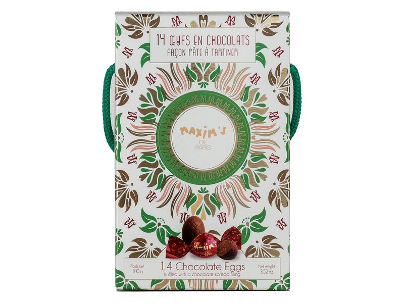 Maxim's 14 Ceufs En Chocolats Facon Pate A Tartiner 100g
