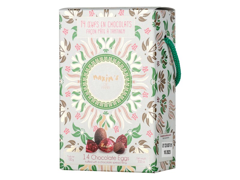 Maxim's 14 Ceufs En Chocolats Facon Pate A Tartiner 100g