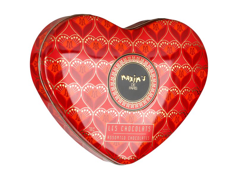 Maxim's Large Hearts Tin 180g