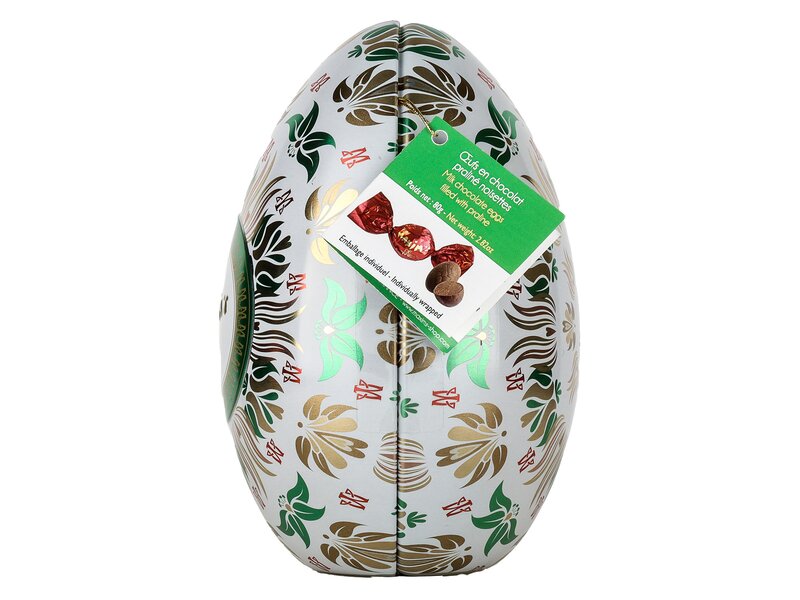 Maxim's White Egg milk chocolate with praline 80g