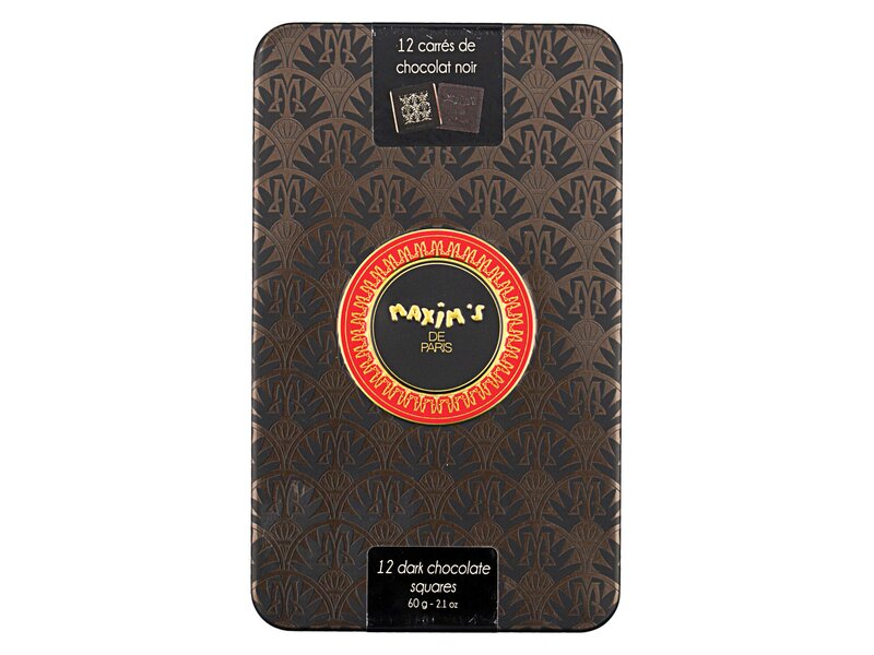 Maxim's 12 Dark Chocolate tin 58g