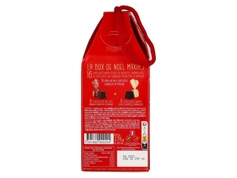 Maxim's 16 Christmas chocolate box 176g