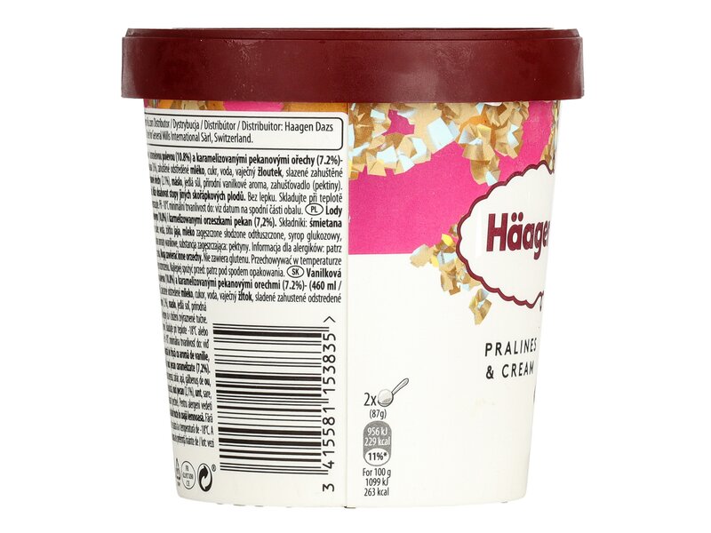 Haagen-Dazs Pralines & Cream pralinés-karamellás jégkrém 460ml