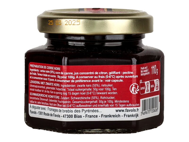 Favols chutney feketecseresznye 110g