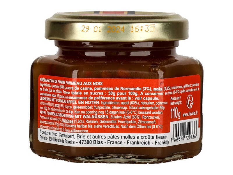 Favols chutney almás diós 110g