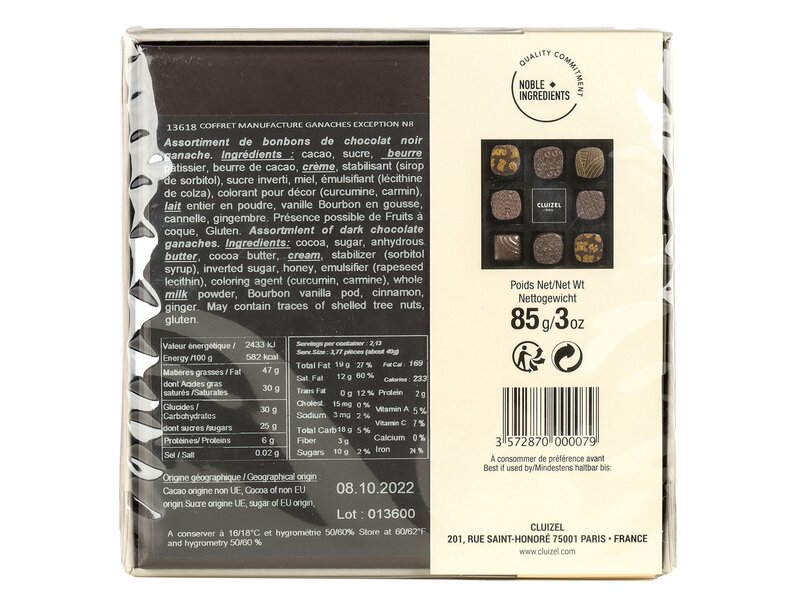 MC 8 Ganache D'Exception Noir 85g